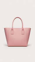 Candy Pink Structured Tote Bag