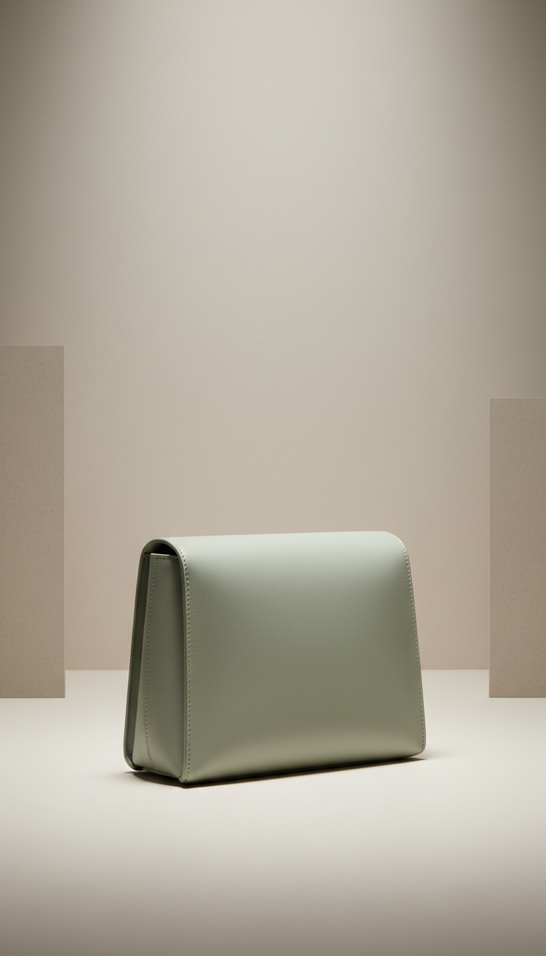 Sage Mist Leather Crossbody Bag